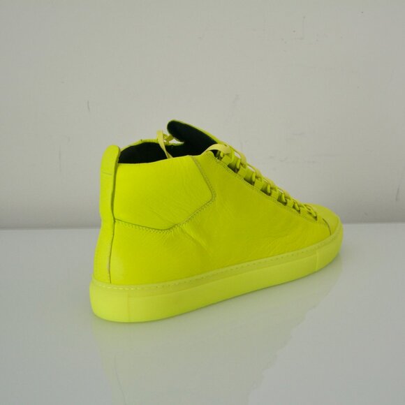 NIB BALENCIAGA MENS HITOP LEATHER SNEAKERS - Picture 3 of 8